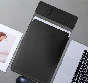 IStapromo Gifts <b>16</b>-inch Waxed Leather Laptop Sleeve 15W Dual Wireless Charging Magnetic Charging PD High-End <b>Birthday</b> Gift Whole - Product Image 6