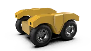 Châssis mobile de robot à 4 roues motrices, moteur sans balais, interface de communication complète, batterie BMS 72V100Ah, suspension à bras oscillant - Product Image 6