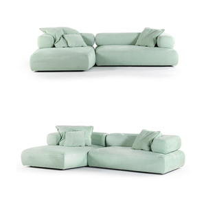 Solutions sur mesure tout-en-un pour salon, canapé modulaire en velours personnalisé, moderne et luxueux pour projets résidentiels - Product Image 4