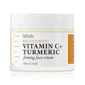 OEM/ODM Private Label Wholesale Vitamin C Firming Wrinkles Face Cream Moisturizer 2 Fl Oz
