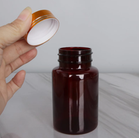 Flacon à pilules en plastique à bouchon de 30ml 50ml 100ml Flacon à capsules PET Proof Blanc Noir