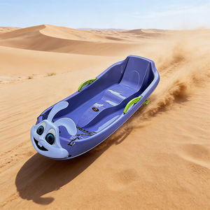 Luge à neige en plastique abordable et épaissie pour adultes et enfants, idéale pour le ski, le sable et l'herbe – Vente en gros - Product Image 3