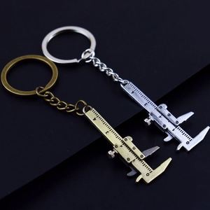 Portable Mini Vernier Caliper <b>Key</b> <b>Ring</b> Alloy Calipers Measurement Gauge Slide Zinc Alloy Car <b>Key</b> Chain Handbag Ornament Ruler - Product Image 1