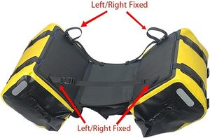 PVC souple étanche deux pièces moto équitation sac latéral moto sac de selle - Product Image 5