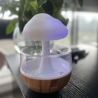 Goutte de pluie champignon humidificateur diffuseur magique nuage humeur lumière diffuseur d'huile essentielle pour voiture hôtel ménage Portable