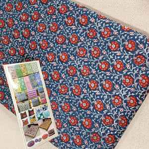 High Quality Cotton Embroidered Fabrics Floral Printed Fabrics Available at Wholesale Price From India - Product Image 5