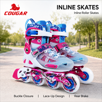 Patins à roulettes ajustables pour garçons, slalom, fitness, roues PU 82A, roulements ABEC-7 chromés, dessus en mesh, patins rigides pour 3-20 ans