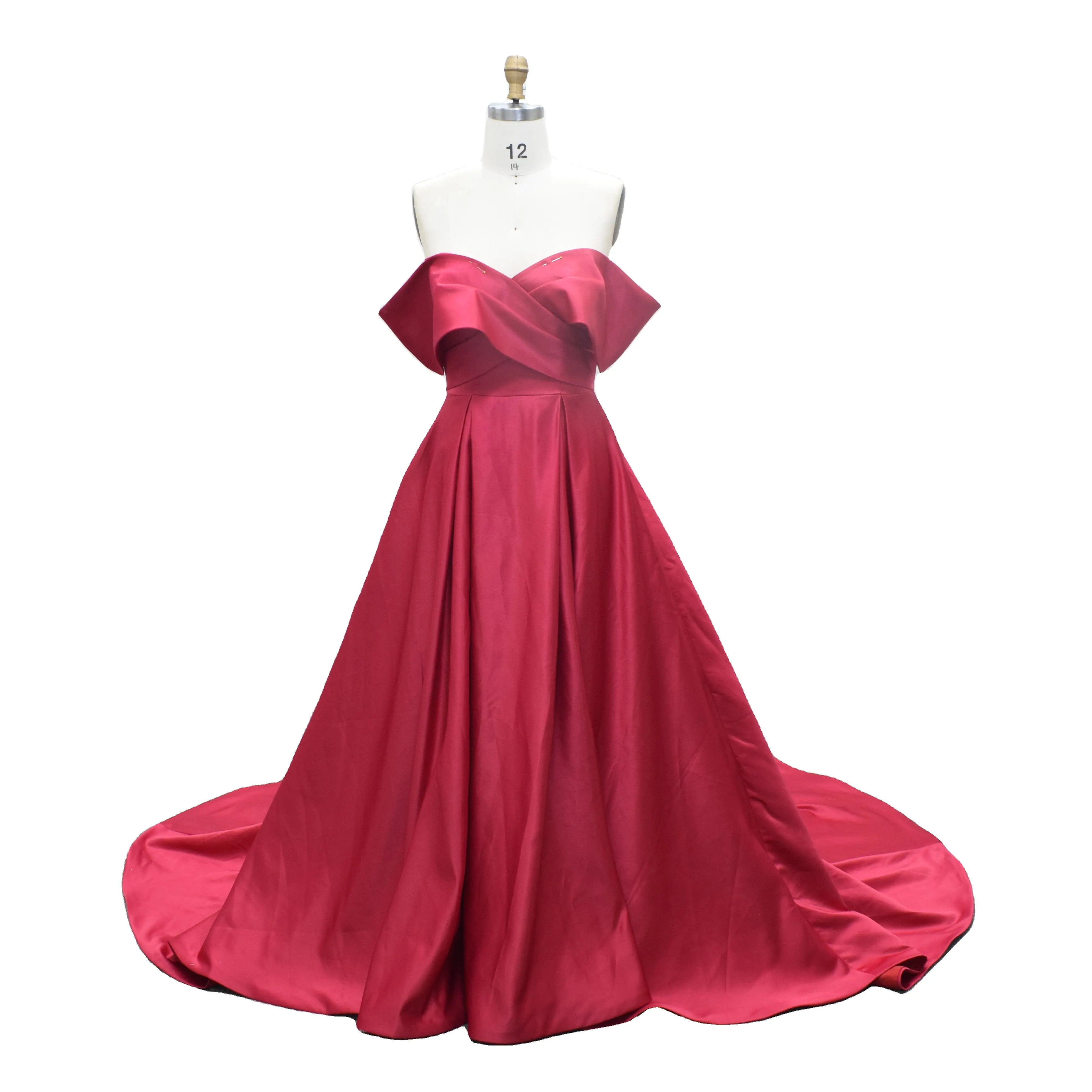 Fashion design A-line Red wedding dress bridal dress for women