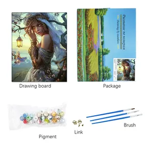 40*50cm Hot Selling DIY Canvas Painting By Numbers Acrylic Painting Kits Paint By Numbers For Adult And Kids Painting Picture