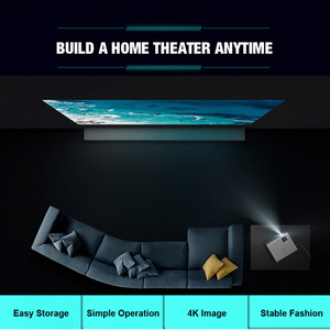 Factory Outlet Chất Lượng Cao Tầng Thường Vụ Màn Chiếu 60 Inch Kéo Lên Màn Chiếu Với Đứng - Product Image 5