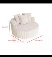 Fauteuil d'appoint moderne gris foncé en fausse fourrure, rembourré en mousse, dossier incurvé, pour appartement et salon