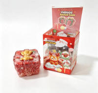 Jouets de Noël Père Noël en Maltose, Jouets à Presser à Remontée Lente en Forme d'Arbre de Noël, Jouets Sensoriels de Décompression, Cadeaux