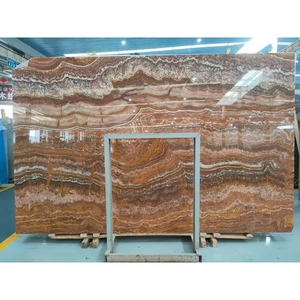 Newstar nhà máy trực tiếp đá tự nhiên chất lượng tốt màu vàng mật ong Onyx sàn đá cẩm thạch gạch nâu phiến đá cẩm thạch hổ Onyx - Product Image 5