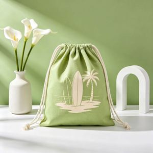<b>Foldable</b> Lightweight Canvas Drawstring Sundry <b>Bags</b>, Household <b>Travel</b> Multipurpose Sorting Pouches - Product Image 3