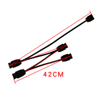 Cable divisor ARGB direccionable de 5V y 3 pines, 1 a 4, para caja de PC, ventilador de refrigeración cuádruple, adaptador de extensión de luz RGB sincronizada