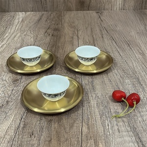 Posavasos <span class=keywords><strong>de</strong></span> Latón <span class=keywords><strong>de</strong></span> 10 cm <span class=keywords><strong>de</strong></span> Grosor, Soporte <span class=keywords><strong>para</strong></span> Tazas <span class=keywords><strong>de</strong></span> Té <span class=keywords><strong>de</strong></span> Cobre Puro, Almohadilla <span class=keywords><strong>de</strong></span> Aislamiento Térmico, Accesorio <span class=keywords><strong>de</strong></span> Vajilla <span class=keywords><strong>de</strong></span> Lujo <span class=keywords><strong>para</strong></span> Hoteles <span class=keywords><strong>y</strong></span> <span class=keywords><strong>Restaurantes</strong></span> - Product Image 4