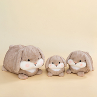 Porte-clés en peluche lapin personnalisés, mignons lapins en peluche dodus, porte-clés animaux en peluche, poupées lapin en peluche personnalisées pour machine à griffes, jouets en peluche lapin
