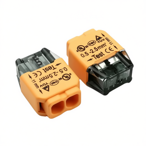 2-Pole <b>Plastic</b> Terminal <b>Block</b> 0.5-2.5mm 24A 300V Test CE Marked - Product Image 2