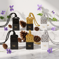 Bouteille diffuseur de parfum vide pour voiture, 5ml 8ml, en verre avec bouchon en bois, à suspendre, vente en gros, directement de l'usine