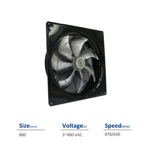Ventilateur axial de refroidissement industriel électrique Ziehl-abegg FN080-SDQ.6N.V7P5 168786 pour la ventilation et l'extraction d'air, 400VAC 1900W - Product Image 2