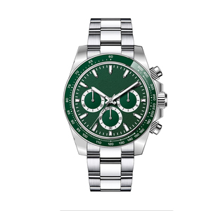 นาฬิกาโครโนกราฟผู้ชาย สายสแตนเลสสตีล 316L คุณภาพสูง ผลิตตามสั่ง พร้อมโลโก้ ดีไซน์หรูหรา ใช้กลไกควอตซ์ญี่ปุ่น VD53 หน้าปัดลายแพนด้า ขายส่ง - Product Image 3