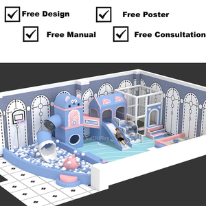 Áreas de Juego Interiores de 100 Metros Cuadrados para Niños de 3 a 12 Años, Diseño de Parques de Diversiones, Equipos de Juego en Venta - Product Image 4