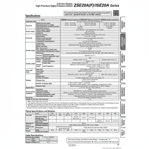Presostato digital SMC Pneumatics, interruptor de presión digital, - Product Image 1