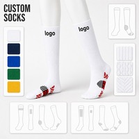 Chaussettes de football personnalisées avec semelle antidérapante, absorbantes et respirantes, pour usage quotidien sportif, antibactériennes et à séchage rapide