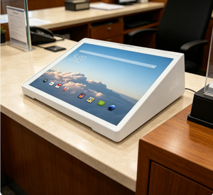 10.1 Inch Android 10 Desktop Tablet <b>PC</b> With 1GB+32GB POE Camera Optional Digital Signage L Shape Desktop Tablet <b>PC</b> Business Use - Product Image 1