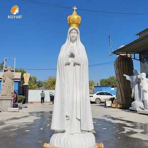 Estatua de Nuestra Señora de Fátima en Mármol, Estilo Religioso MILY, Personalizable, Disponible para la Venta - Product Image 6