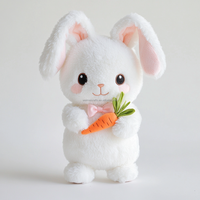 Vente en gros de jouets en peluche animaux, mini figurine de dessin animé, jouets en peluche lapin doux