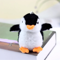 Kawaii pingouin en peluche porte-clés Mini doux peluche poupées sac suspendu accessoires mignon porte-clés jouet