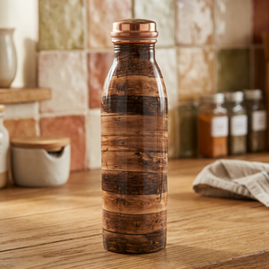Botella de Agua de Acero al Carbono de 500 ml con Infusor de Té, Asa de Agarre y Tapa con Cuerda, Ecológica, Segura para Agua Hirviendo, Anticorrosión, para Beber Directamente - Product Image 1