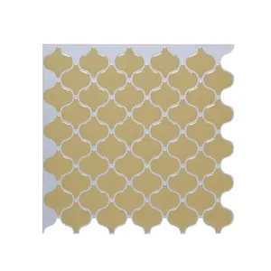 Autocollant de carreaux muraux amovibles 10x10 pouces, décor de maison, carrelage pelable et collant, dosseret 3D mosaïque