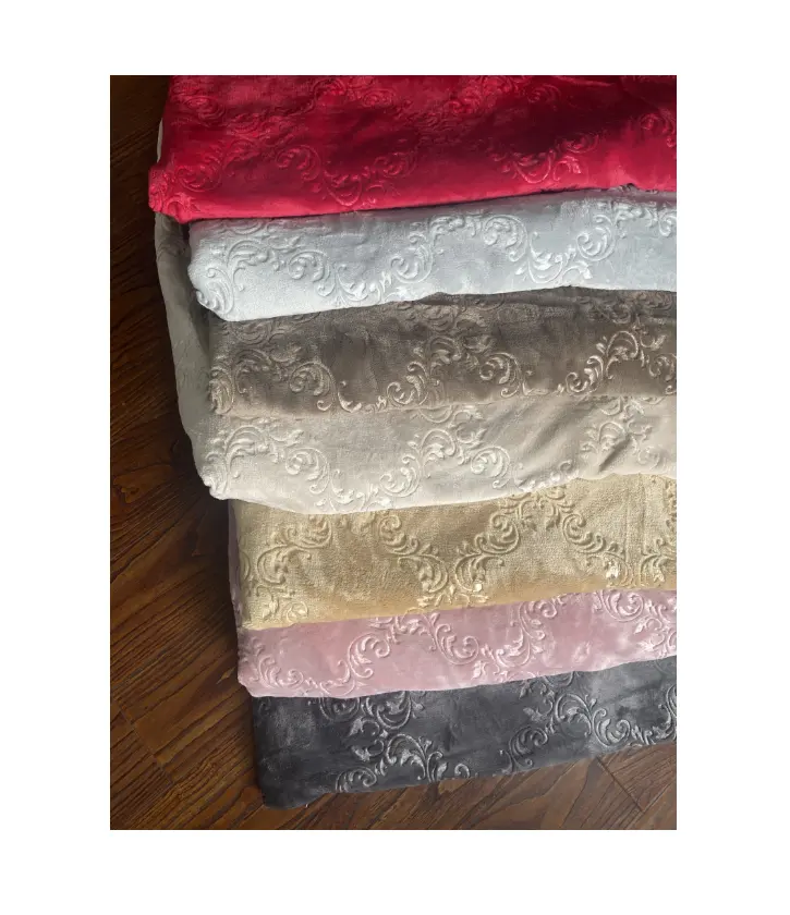 Embossed Super Soft Dyed 100 polyester Polar Flannel Fleece Blanket Plush Flannel Baby Sofa Blanket