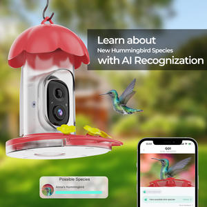 Alimentador <span class=keywords><strong>de</strong></span> comida para pájaros con vídeo remoto <span class=keywords><strong>de</strong></span> aplicación WiFi con cámara Ai reconoce 10000 pájaros salvajes - Product Image 2