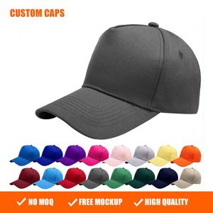 Gorra de Béisbol de 5 Paneles al por Mayor, Gorra de Béisbol con Logotipo Bordado Personalizado, Gorra de Algodón Informal, Gorra de Béisbol Básica para Hombre y Mujer - Product Image 1