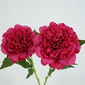 Amok <b>Artificial</b> Peony <b>Flowers</b> Single Branch Cotton Petals Desktop Decor Home Decoration European Style Floral <b>Arrangement</b> - Product Image 3