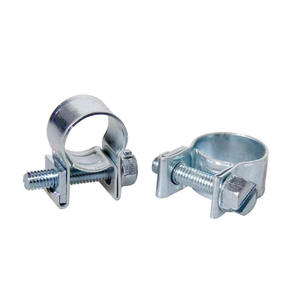 Collier de serrage pour tuyau en acier au carbone zingué bleu, 6 mm-31 mm, galvanisé, mini, à fente simple, robuste, pour tube hydraulique - Product Image 1