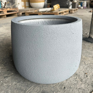 Durable Lightweight Eco-Friendly All-Season Large Size Outdoor Multi-Style <b>Best</b> Quality Fiberglass Planter Garden Decor - Product Image 5