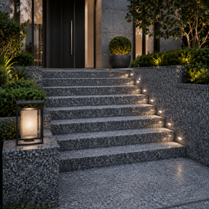 Arquitectura Moderna, Granito Gris Acero, Base Gris Uniforme, Movimiento Natural Delicado, Losa de Piedra Premium, Superficie de Encimera Elegante - Product Image 4