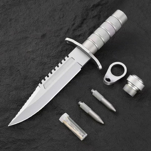 Couteau tactique EDC de haute qualité KB 184 en acier inoxydable avec manche en bois, modèle SS186, épaisseur 5 mm, pour personnalisation DIY OEM - Product Image 4