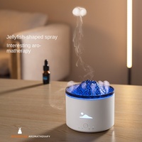 Hxtc88 Cool Mist Spray Brouillard Anneau Purificateur D'air Usb Petit Humidificateur Portable 3D Méduse Volcan Flamme Lave Rock Aroma Diffuseur