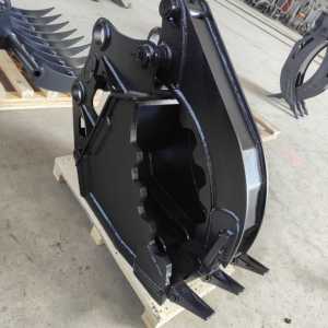 Pince <span class=keywords><strong>hydraulique</strong></span> compacte pour mini-excavatrice de 0,8 à 5 tonnes, pince de godet pour aménagement paysager, manutention de roches et de grumes, à souder, NM400 - Product Image 2