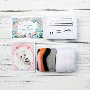 NO.79 DIY Spielzeug Nette Katze & Pinguin Geschenk Wolle DIY Filz nadel Hand craft Kits - Product Image 2