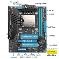 ERYING Motherboard Desktop Micro-ATX Intel LGA1151 DDR5 Dual Channel ARGB Onboard CPU AI Gaming WIFI6E Baru untuk DIY