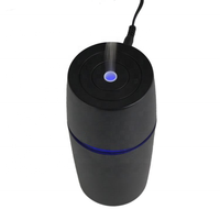 Mini humidificateur de voiture USB, diffuseur d'arômes, désodorisant d'air ultrasonique portable pour voiture avec lumière LED bleue, diffuseur pour l'intérieur du véhicule