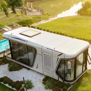 Maison conteneur écologique, mini-maison, unité capsule, chambre capsule préfabriquée pour hôtel extérieur, cabine Apple, design moderne - Product Image 1