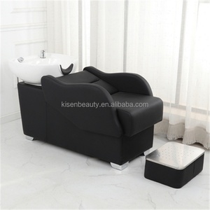 เก้าอี้สระผมหรูหราทันสมัยสีดำ เทา ขาว ยี่ห้อ Kisen พร้อมอ่างเซรามิก - Product Image 5