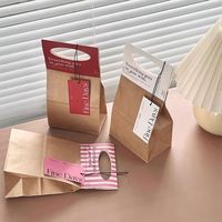Sacs en papier kraft brun réutilisables avec poignées, 18 sacs en papier de soie, sac cadeau pour infirmière, assortiment pour la semaine, fournitures de fête, boutique de shopping